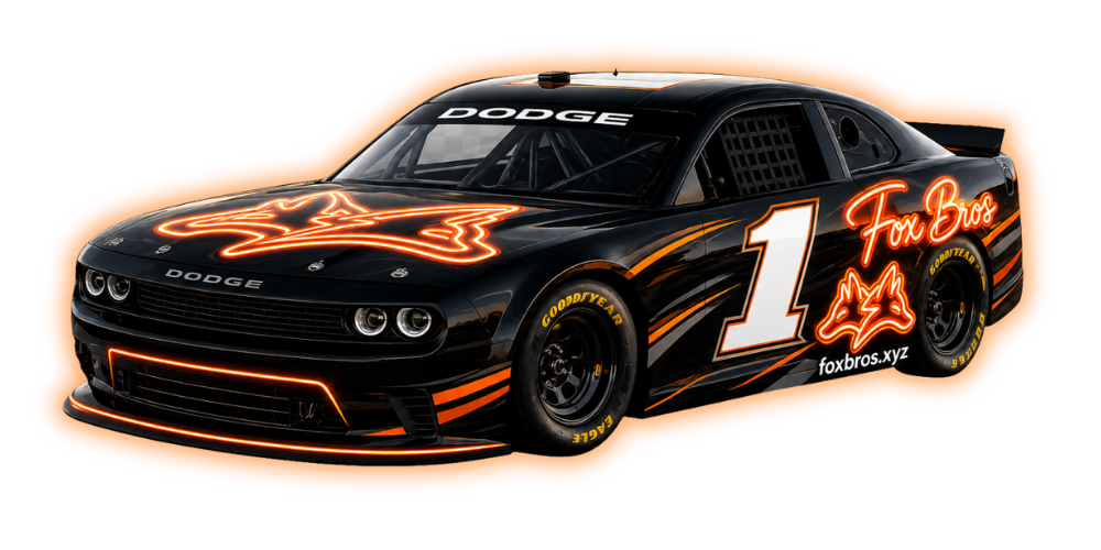 Fox Bros stock car racing graphic